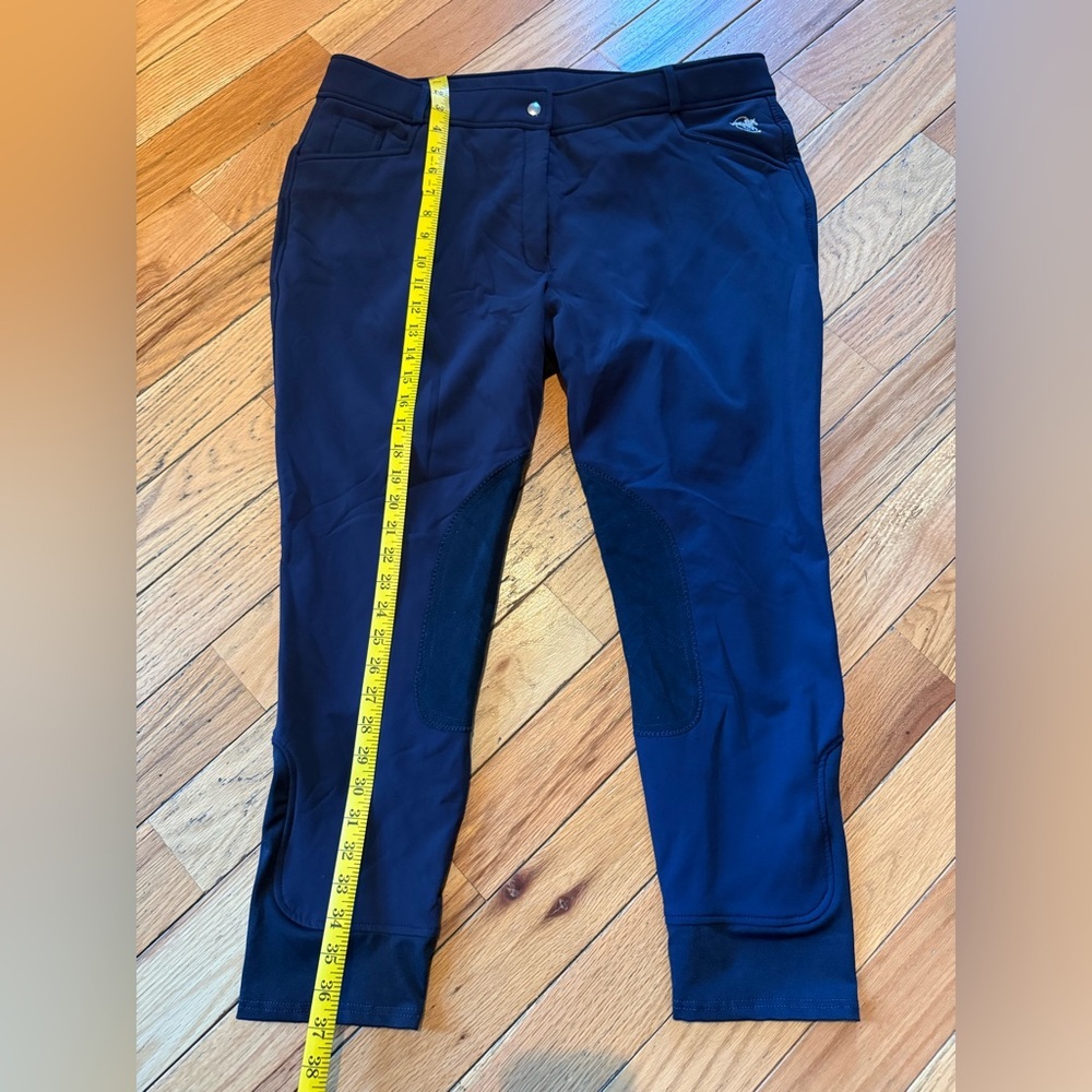 Piper by SmartPak Full Seat Breeches 38R Women’s Blue Equestrian Riding Pants - Picture 13 of 14